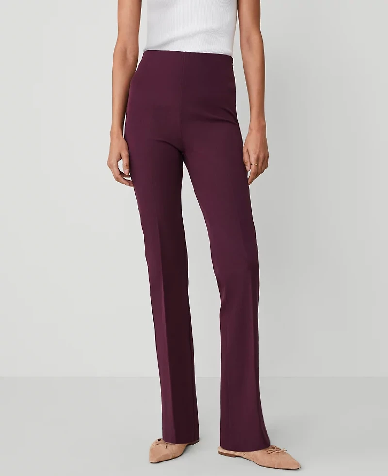Ann Taylor The Skinny Flare Size 6 Plum Rose Women's