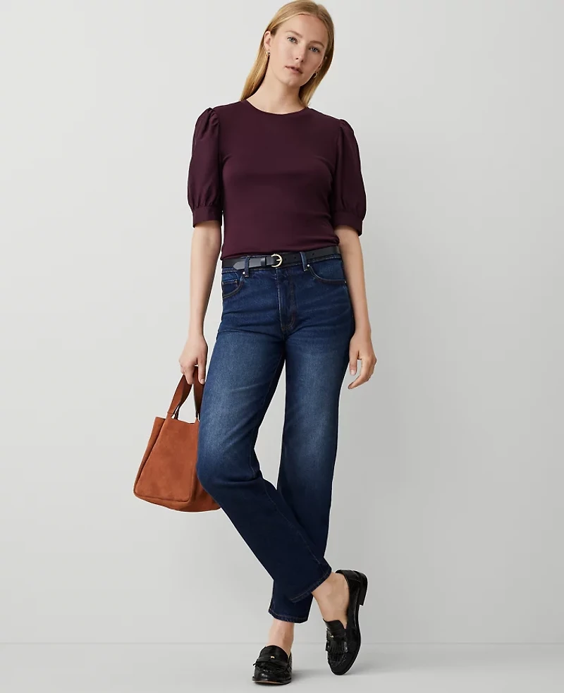 Ann Taylor Petite Straight Jeans Size 4 Women's