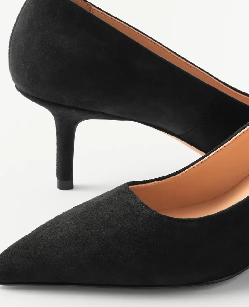 Ann Taylor Daphne Suede Pump Black Women's
