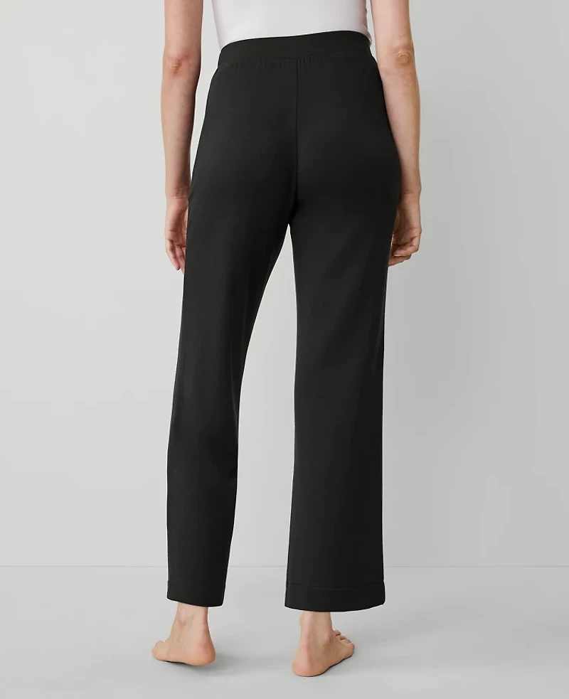 Ann Taylor The Wide-Leg Lounge Pant Black Women's