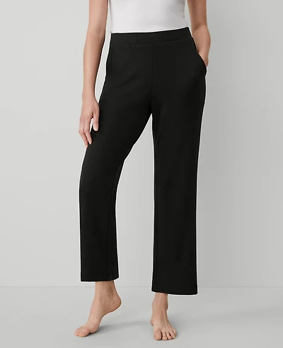 Ann Taylor The Wide-Leg Lounge Pant Black Women's