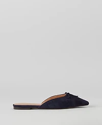 Ann Taylor Quilted Suede Slides Night Sky Women's