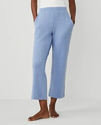 Ann Taylor Heathered Wide-Leg Lounge Pant Women's
