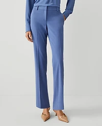 Ann Taylor The Petite Mid Rise Straight Pant Seasonless Stretch Precious Sapphire Women's