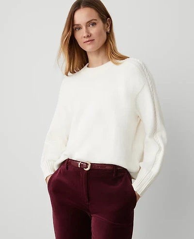 Ann Taylor Cable Sweater Women's