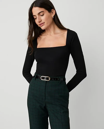 Ann Taylor Square Neck Top Women's