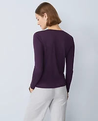 Ann Taylor Weekend Collection Crew Neck Top Women's
