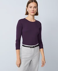 Ann Taylor Weekend Collection Crew Neck Top Women's