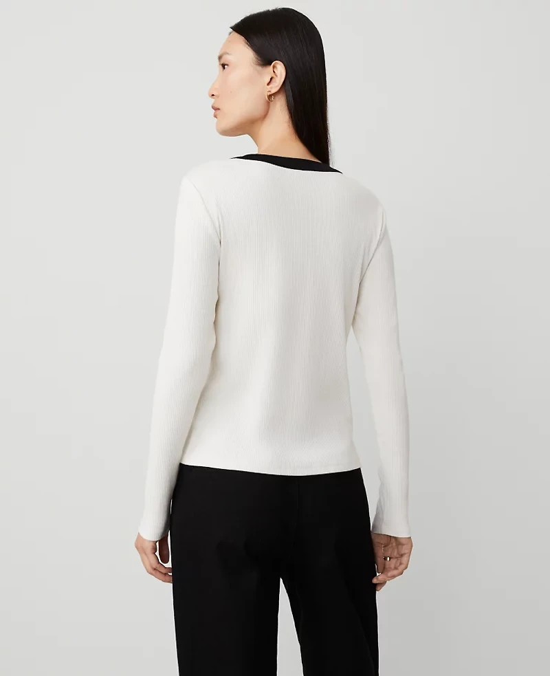 Ann Taylor Button Knit Jacket Size Small Winter White Women's