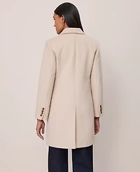 Ann Taylor Chesterfield Coat Pale Sandalwood Women's