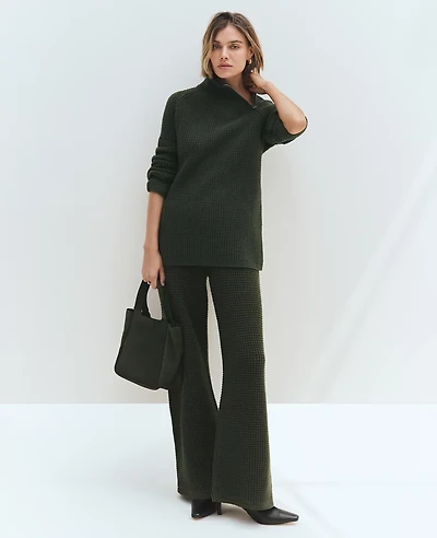 Ann Taylor Suede Tote Bag Hunters Green Women's