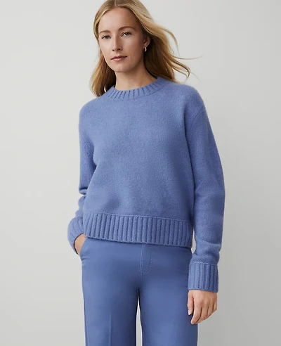 Ann Taylor Weekend Collection Cozy Crew Neck Sweater Women's