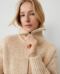 Ann Taylor Weekend Collection Zip Bomber Jacket Size Medium Camel Multi Women's