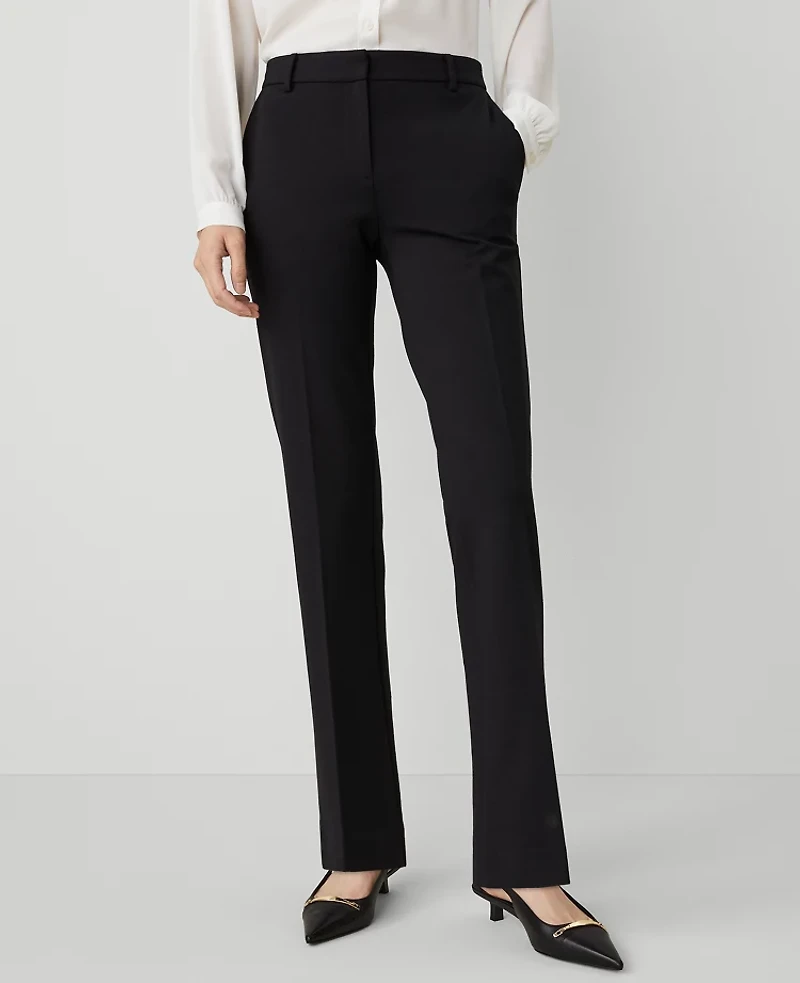 Ann Taylor The Petite Sophia Ponte Pant Black Women's