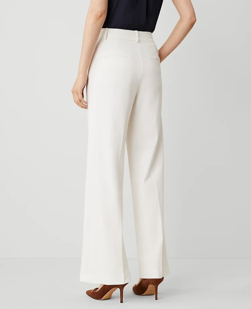 Ann Taylor The Petite Perfect Wide-Leg Pant Winter White Women's