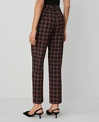 Ann Taylor The Eva Ankle Pant in Plaid Size 0 Black Women's
