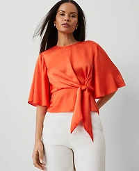 Ann Taylor Wrap Blouse Women's