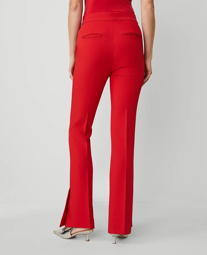 Ann Taylor The Petite Skinny Flare Pant with Vent Hem Iconic Red Women's