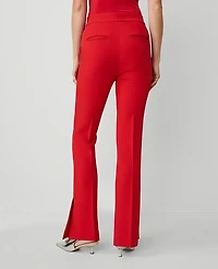 Ann Taylor The Petite Skinny Flare Pant with Vent Hem Iconic Red Women's