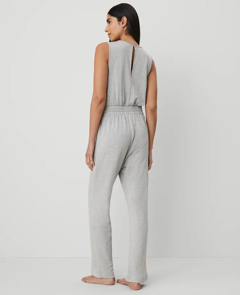 Ann Taylor Heather Lounge Jumpsuit Size Medium Misty Heather Women's