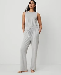 Ann Taylor Heather Lounge Jumpsuit Size Medium Misty Heather Women's
