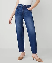 Ann Taylor The Barrel Jean Original Medium Stone Wash Women's