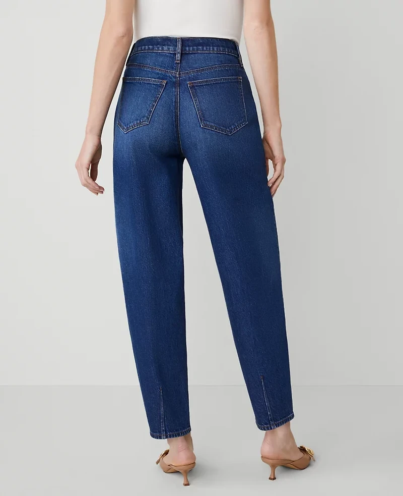 Ann Taylor The Barrel Jean Original Medium Stone Wash Women's