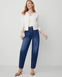 Ann Taylor The Barrel Jean Original Medium Stone Wash Women's
