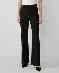 Ann Taylor The Trouser Pant in Knit Crepe Size 14 Black Women's
