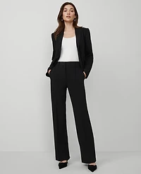 Ann Taylor The Trouser Pant in Knit Crepe Size 14 Black Women's