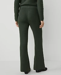 Ann Taylor Petite Weekend Collection Waffle Sweater Pant Size XS Hunters Green Women's