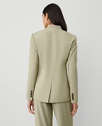 Ann Taylor The Collarless Blazer Size 14 Seagrass Women's
