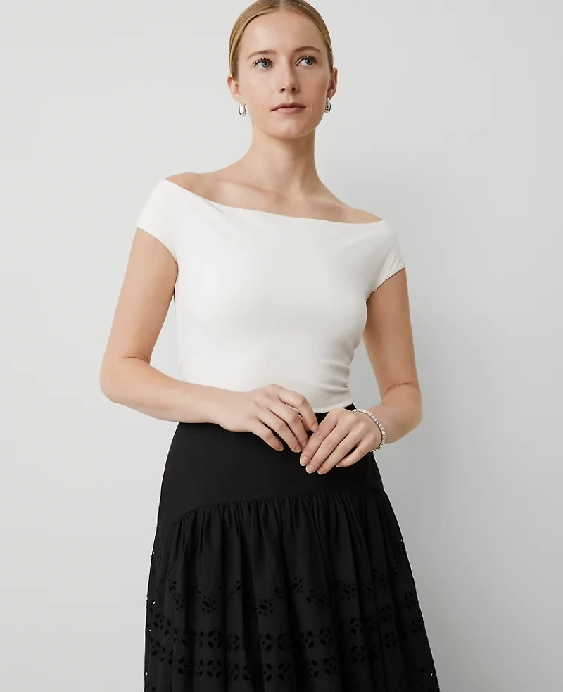 Ann Taylor Off-The-Shoulder Top Women's