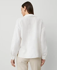 Ann Taylor Collared Popover Top Women's