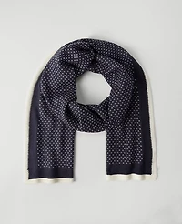 Ann Taylor Weekend Collection Birdseye Scarf Night Sky Women's