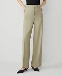 Ann Taylor The Wide-Leg Pant Size 0 Seagrass Women's