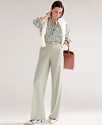 Ann Taylor The Wide-Leg Pant Size 0 Seagrass Women's