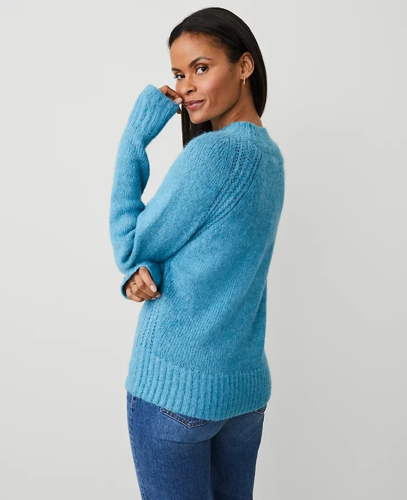 Ann Taylor Petite Raglan Wedge Sweater Women's