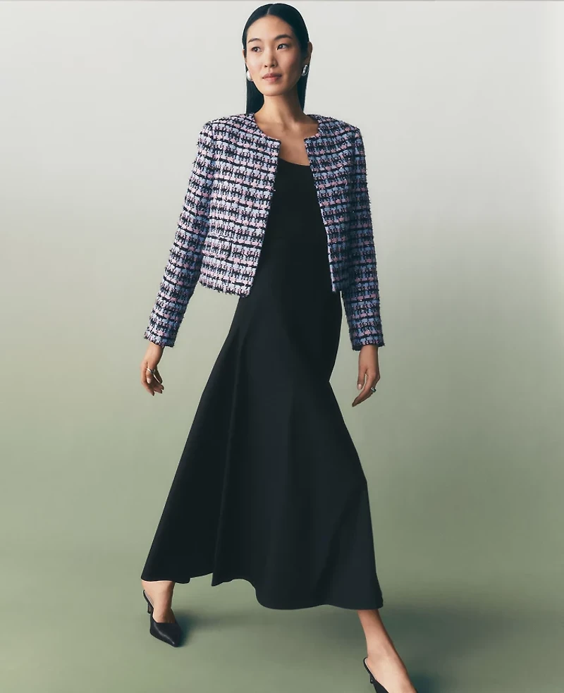 Ann Taylor Poplin Gored Midi Skirt Women's