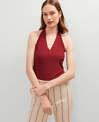 Ann Taylor V-Neck Halter Top Women's