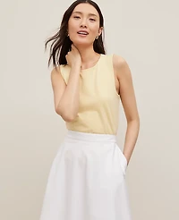 Ann Taylor Crew Neck Shell Top Women's