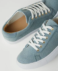Ann Taylor Weekend Collection Denim Sneakers Soft Blue Women's