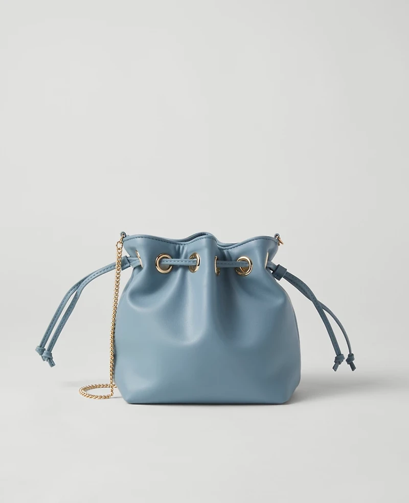 Ann Taylor Mini Drawstring Clutch Handbag Women's