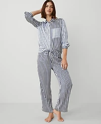 Ann Taylor Mixed Stripe Pajama Set Night Sky Women's