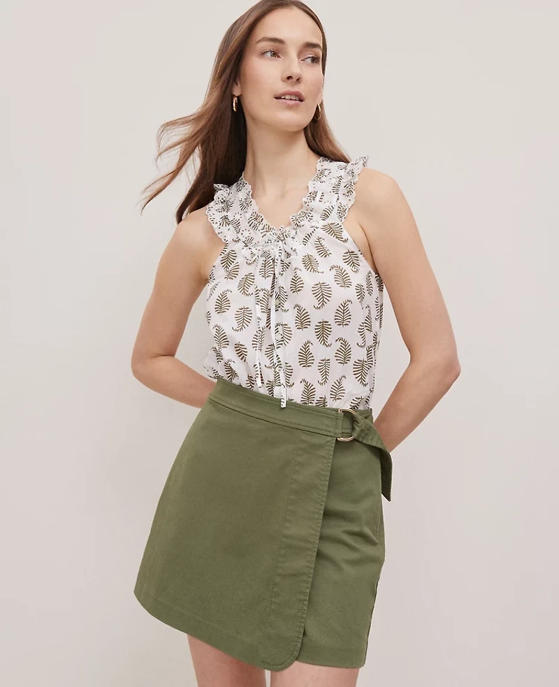 Ann Taylor Weekend Collection Curved Hem Skort Women's