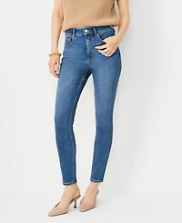 Ann Taylor High Rise Skinny Jeans Classic Indigo Wash Women's