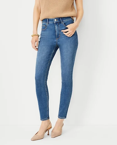 Ann Taylor Petite High Rise Skinny Jeans in Classic Indigo Wash Size 0 Women's