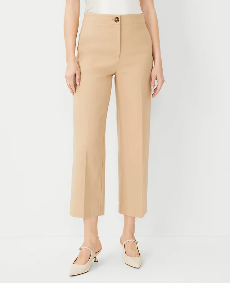 Ann Taylor The Kate Wide-Leg Crop Pant Women's