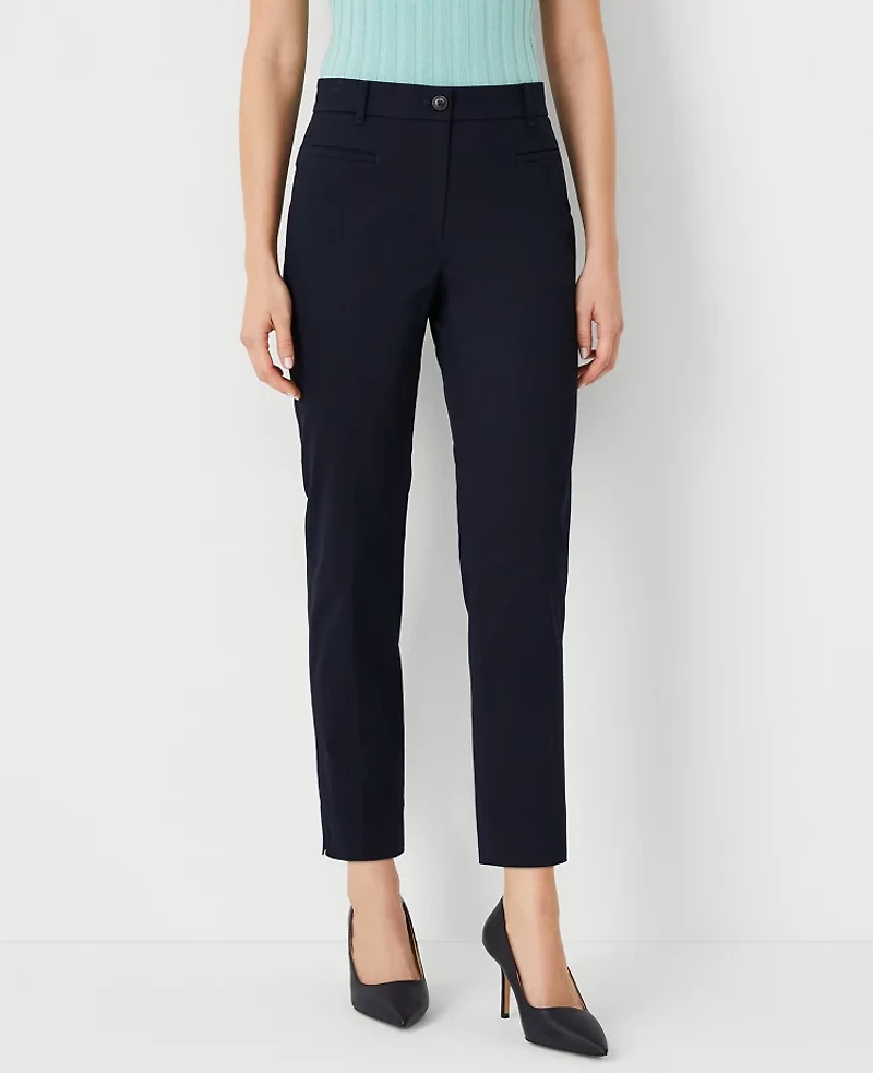 Ann Taylor The Petite Cotton Crop Pant - Curvy Fit Women's