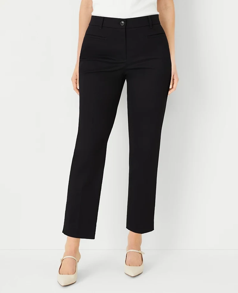 Ann Taylor The Petite Cotton Crop Pant - Curvy Fit Women's